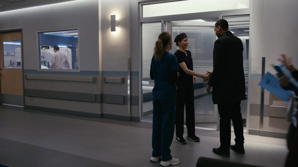 Nike and Hoka Sneakers in Chicago Med S10E12 “In the Wake” (2025) (Image 1)
