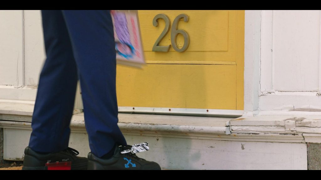 Off-White Sneakers of Eli Golden as Evan Goldman in 13 - The Musical (2022) (Image 1)