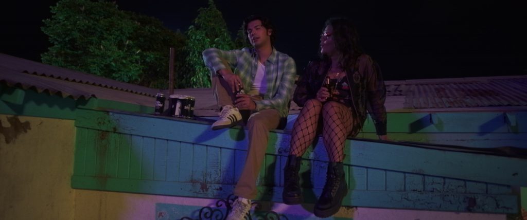 Old Sheepdog Brewery Beer and Adidas Sneakers of Xolo Maridueña as Jaime Reyes in Blue Beetle (2023) (Image 12)