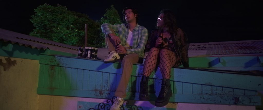 Old Sheepdog Brewery Beer and Adidas Sneakers of Xolo Maridueña as Jaime Reyes in Blue Beetle (2023) (Image 20)
