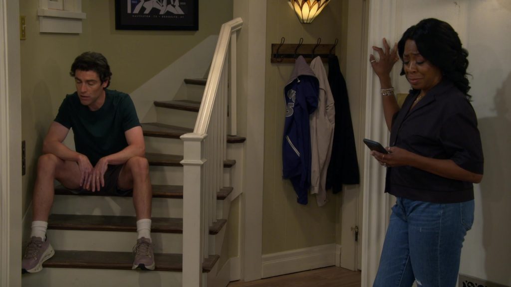 On Cloudsurfer Max running shoes in The Neighborhood S08E04 “Welcome to Family Value” (2025) (Image 3)