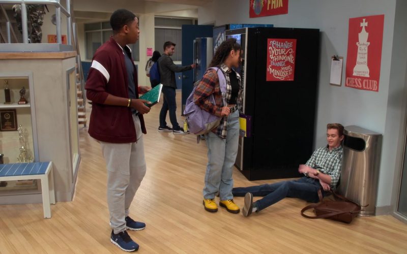 On Men's Blue Shoes of Brandon Severs as Terrell Smith in Head of the Class S01E03 “As the World Sa-Turns” (2021) (Image 1)