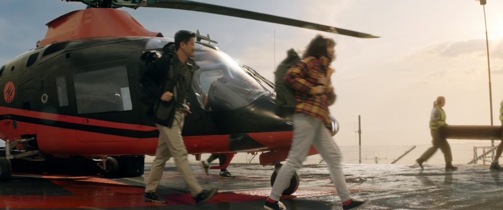 On Men's Sneakers Worn by Wu Jing as Jiuming Zhang in Meg 2 - The Trench (2023) (Image 9)