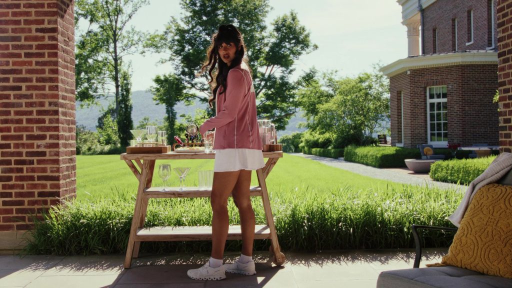 On Women's Sneakers Worn by Jameela Jamil as Ava in Poker Face S01E06 “Exit Stage Death” (2023) (Image 1)