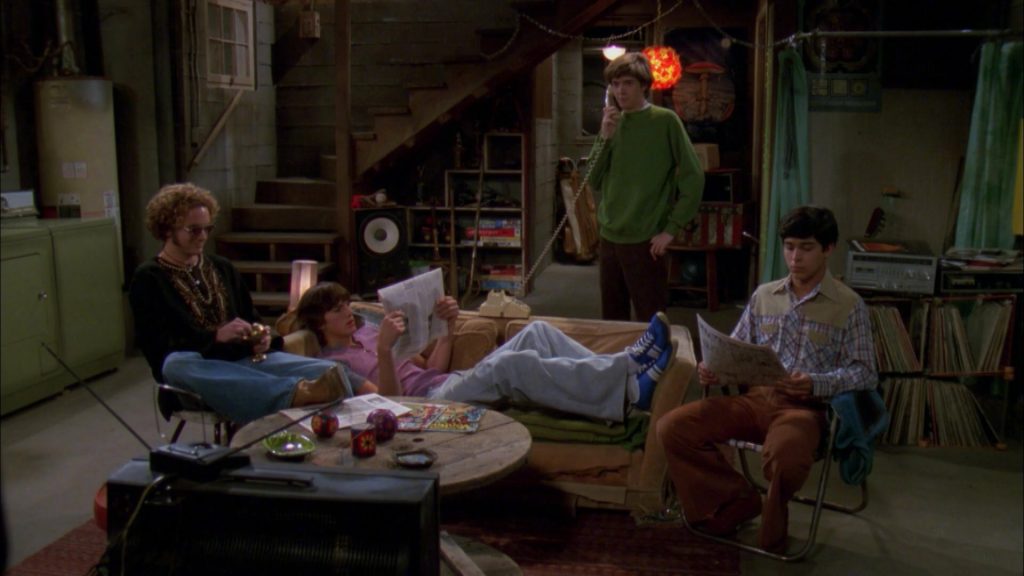 PRO-Keds Blue Sneakers Worn by Ashton Kutcher as Michael Kelso in That '70s Show S01E08 “Drive-In” (1998) (Image 1)