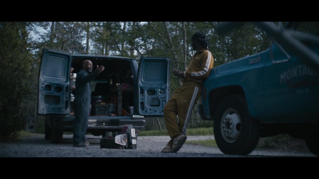 Palm Angels Tracksuit, Nike Sneakers in Tulsa King S03E02 “The Fifty” (2025) (Image 2)