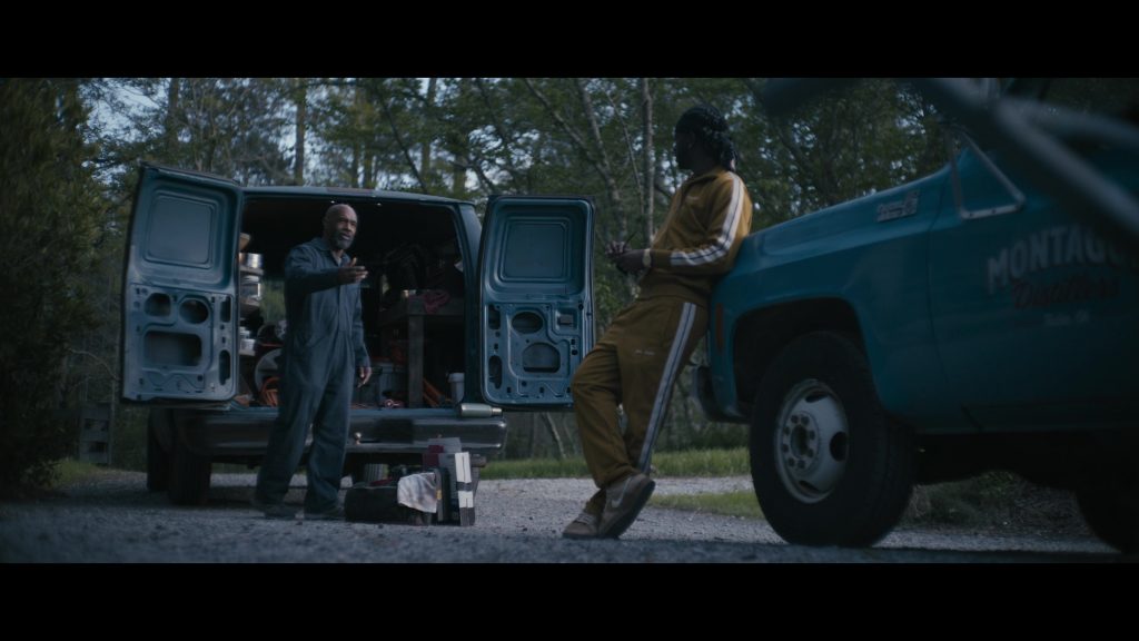 Palm Angels Tracksuit, Nike Sneakers in Tulsa King S03E02 “The Fifty” (2025) (Image 3)