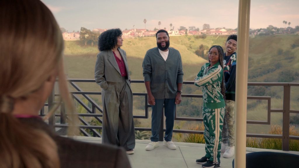 Palm Angels Tracksuit and Nike Sneakers of Marsai Martin as Diane Johnson in Black-ish S08E13 “Homegoing” (2022) (Image 1)