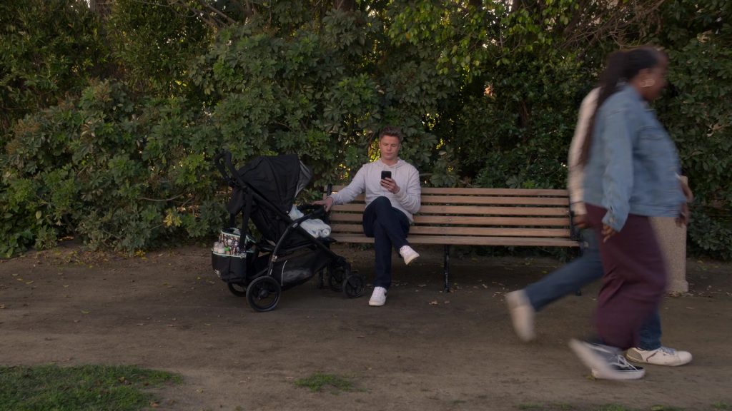 Peg Perego Stroller, Nike Shoes in Leanne S01E09 “Chipmunk in the Drywall” (2025) (Image 1)