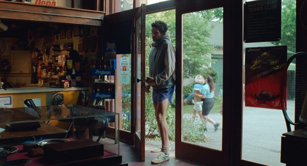 Penn Tennis Balls, Gola Sneakers, Babolat Poster in Challengers (2024) (Image 1)