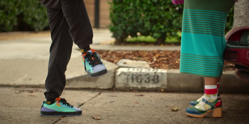 Puma “Dia De Los Muertos Pack – Mint” Sneakers in Loot S03E02 “Would Hit” (2025) (Image 1)