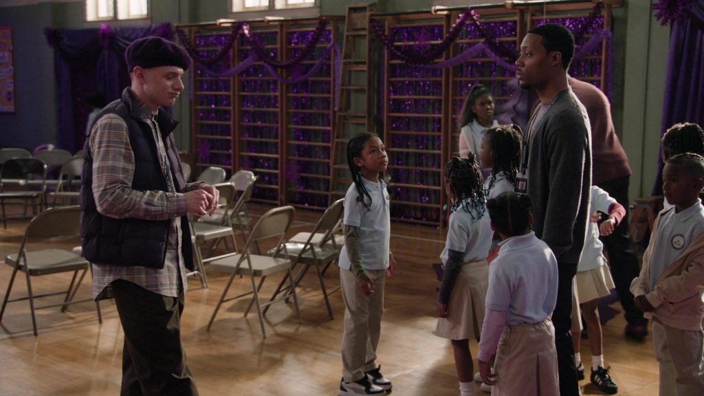 Puma Rebound V6 Lo sneakers in Abbott Elementary S05E08 “Birthday” (2025) (Image 1)