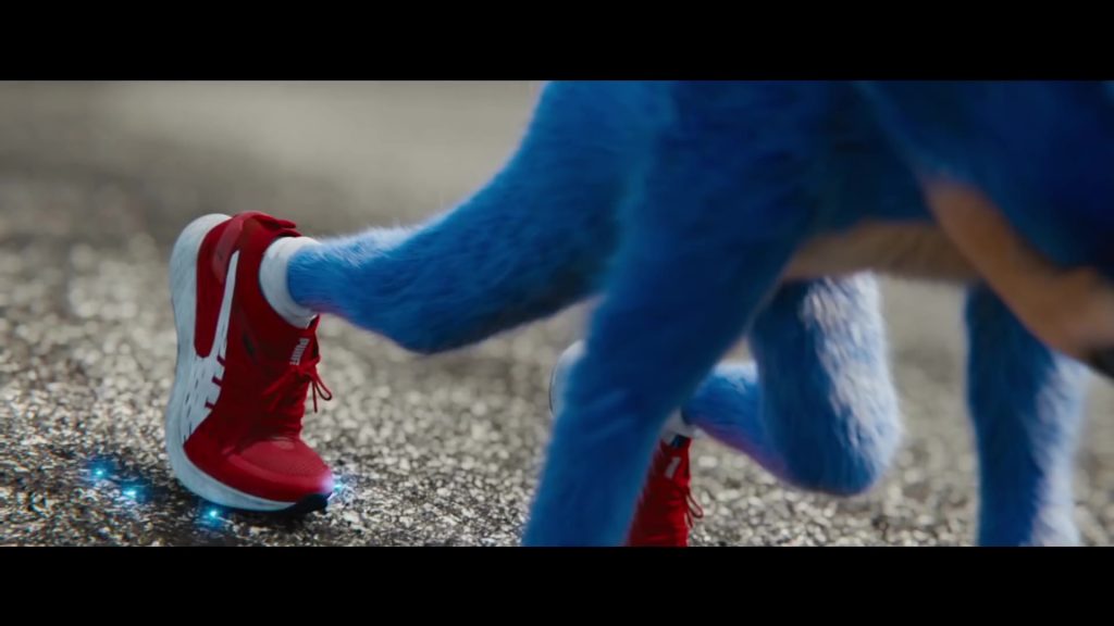 Puma Sneakers (Red) Worn by Sonic in Sonic the Hedgehog (Trailer) (2020) (Image 2)