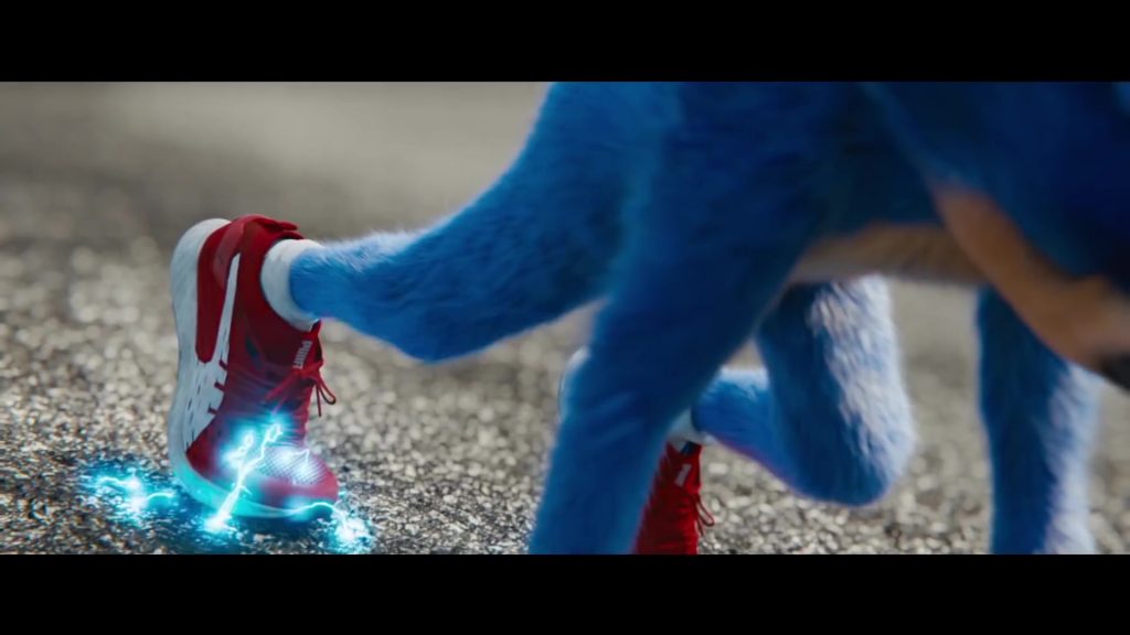 Puma Sneakers (Red) Worn by Sonic in Sonic the Hedgehog (Trailer) (2020) (Image 3)