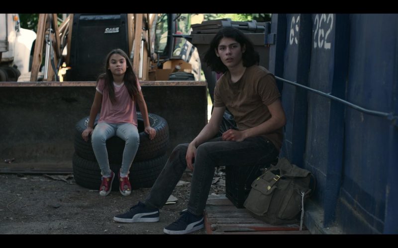 Puma Sneakers of Lucius Hoyos as Noah in Awake (2021) (Image 1)