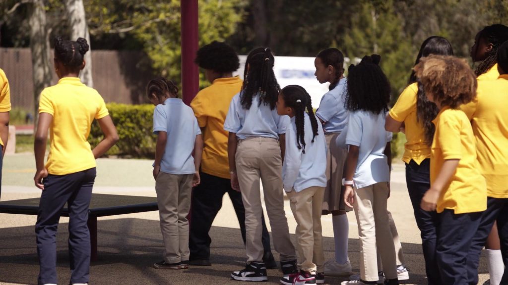 Puma and Nike Shoes in Abbott Elementary S03E13 “Smith Playground” (2024) (Image 1)