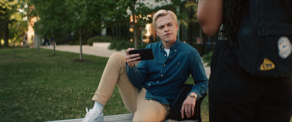 Ralph Lauren Denim Shirt and Nike Sneakers in Gen V S01E04 “The Whole Truth” (2023) (Image 2)