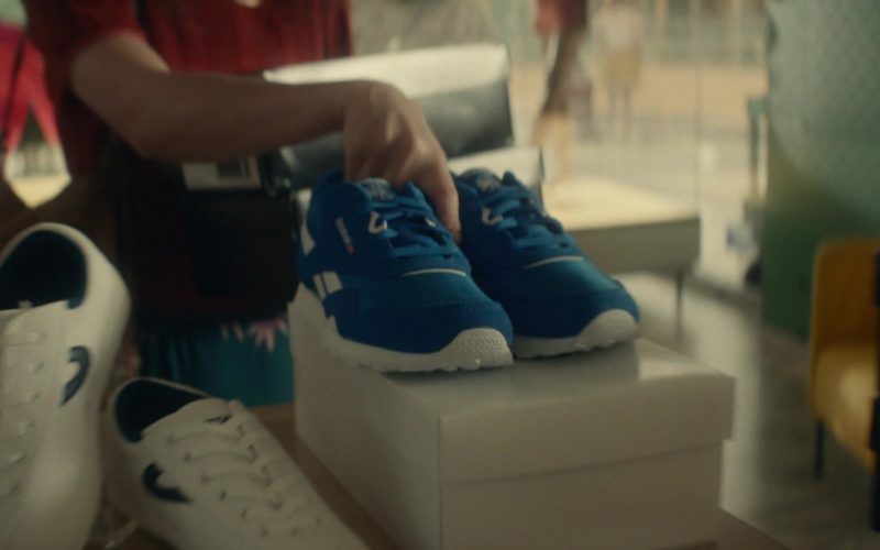 Reebok Blue Sneakers in Physical S01E06 “Let's Get It on Tape” (2021) (Image 1)