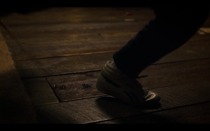 Reebok Freestyle High Top White Sneakers Worn by Millie Bobby Brown as Eleven aka Jane Hopper in Stranger Things – Season 3, Episode 7, “The Bite” (2019) (Image 1)