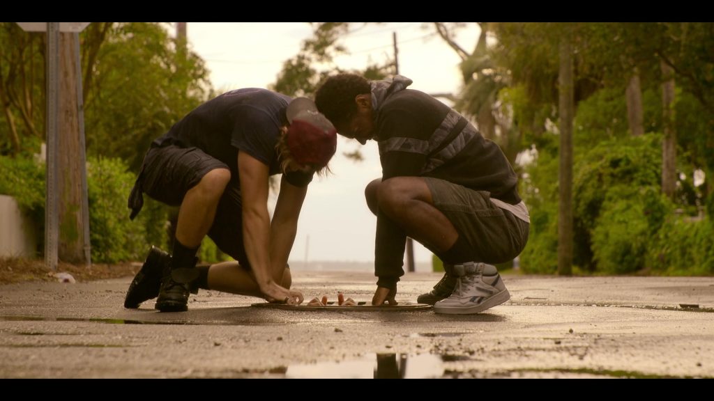 Reebok High-Top Men's Sneakers of Jonathan Daviss as Pope in Outer Banks S02E02 “The Heist” (2021) (Image 1)