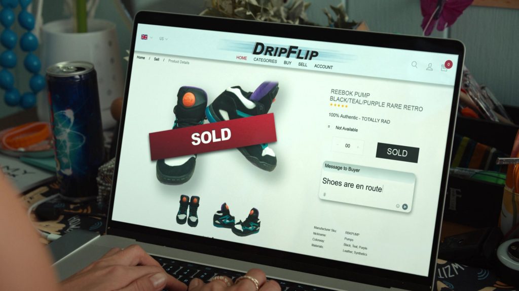 Reebok Pump Black-Teal-Purple Rare Retro Sneakers in Doogie Kamealoha, M.D. S01E05 “Dunk Cost” (2021) (Image 3)