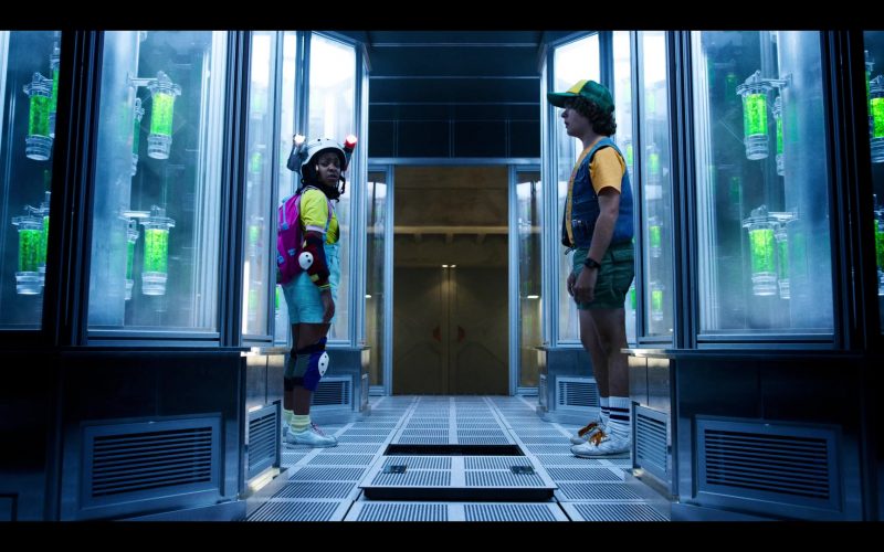 Reebok Sneakers Worn by Gaten Matarazzo as Dustin Henderson & Nike Shoes Worn by Priah Ferguson as Erica Sinclair in Stranger Things – Season 3, Episode 6, “E Pluribus Unum” (2019) (Image 1)