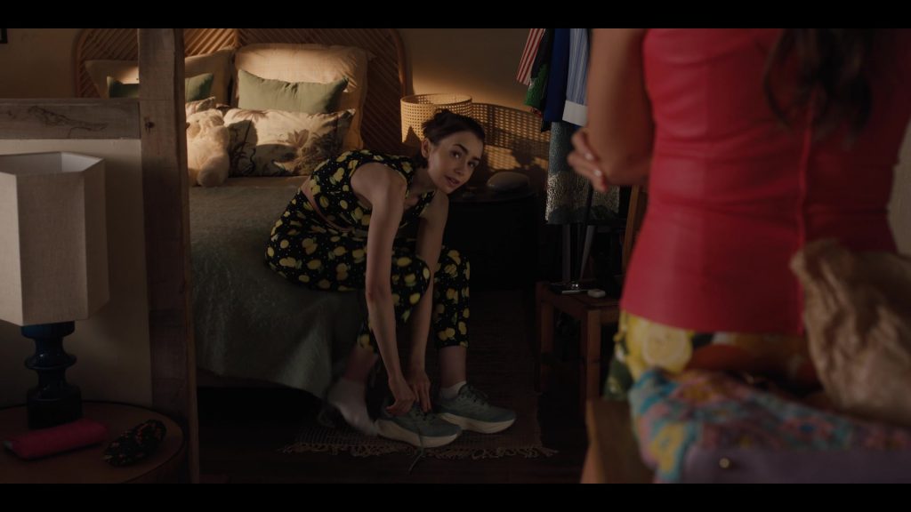 Salomon Aero Glide running shoes in Emily in Paris S05E06 “The One Where Emily Goes to the Embassy” (2025) (Image 3)