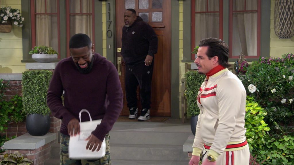 Sergio Tacchini Hoodie, Pants and Puma Sneakers in The Neighborhood S07E13 “Welcome to Not Being in It” (2025) (Image 1)