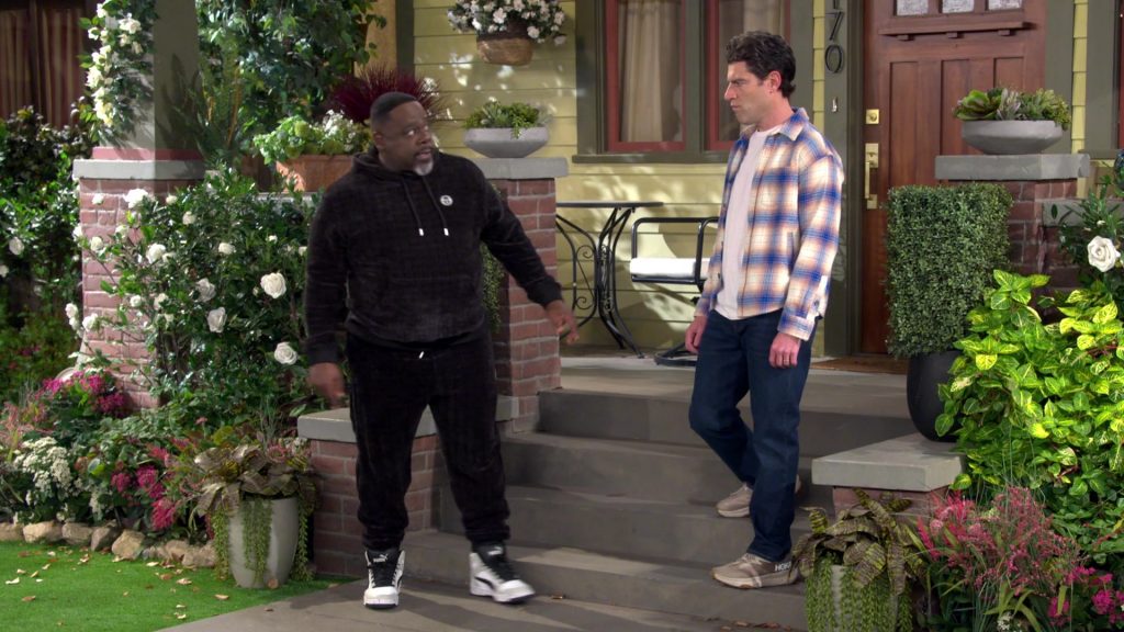 Sergio Tacchini Hoodie, Pants and Puma Sneakers in The Neighborhood S07E13 “Welcome to Not Being in It” (2025) (Image 12)