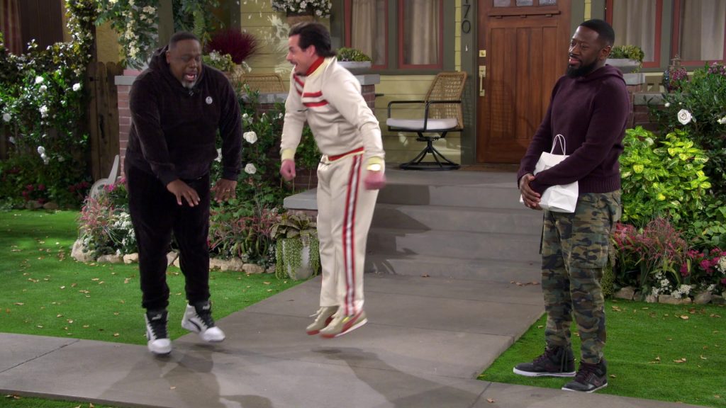 Sergio Tacchini Hoodie, Pants and Puma Sneakers in The Neighborhood S07E13 “Welcome to Not Being in It” (2025) (Image 22)