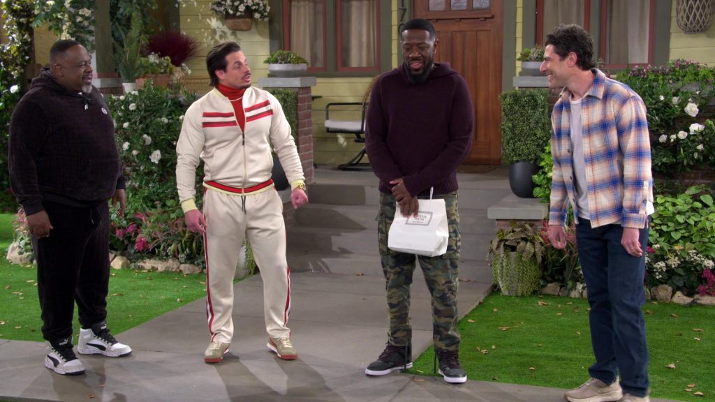 Sergio Tacchini Hoodie, Pants and Puma Sneakers in The Neighborhood S07E13 “Welcome to Not Being in It” (2025) (Image 27)
