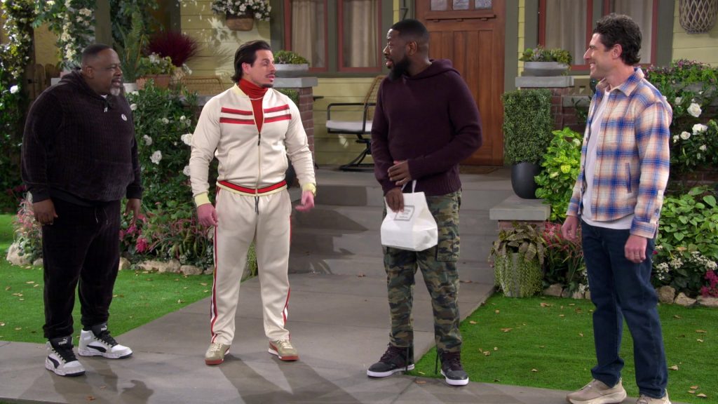 Sergio Tacchini Hoodie, Pants and Puma Sneakers in The Neighborhood S07E13 “Welcome to Not Being in It” (2025) (Image 28)