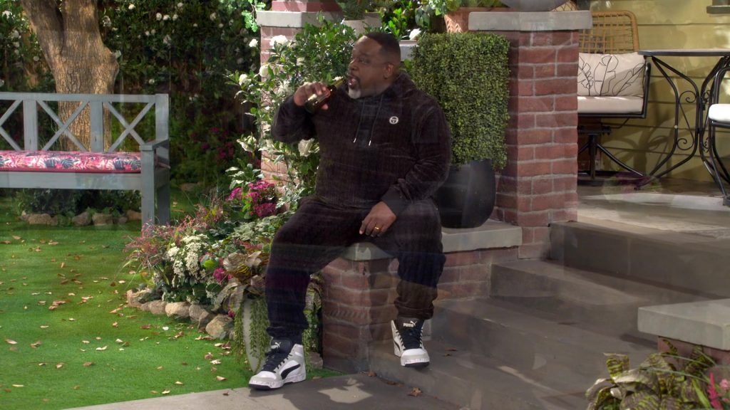 Sergio Tacchini Hoodie, Pants and Puma Sneakers in The Neighborhood S07E13 “Welcome to Not Being in It” (2025) (Image 29)