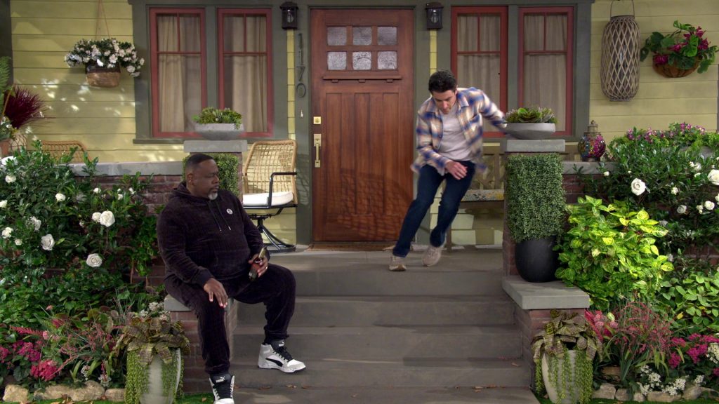 Sergio Tacchini Hoodie, Pants and Puma Sneakers in The Neighborhood S07E13 “Welcome to Not Being in It” (2025) (Image 7)