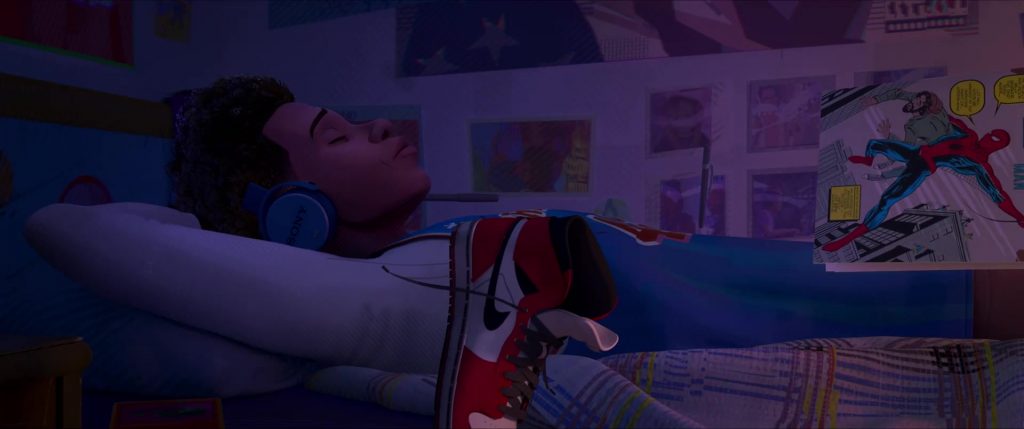 Sony Headphones and Nike Shoes in Spider-Man - Across the Spider-Verse (2023) (Image 2)