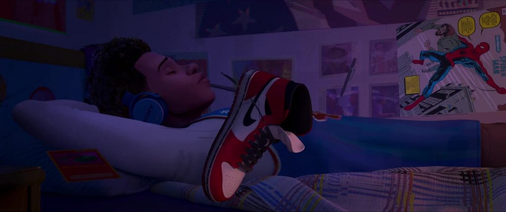 Sony Headphones and Nike Shoes in Spider-Man - Across the Spider-Verse (2023) (Image 3)