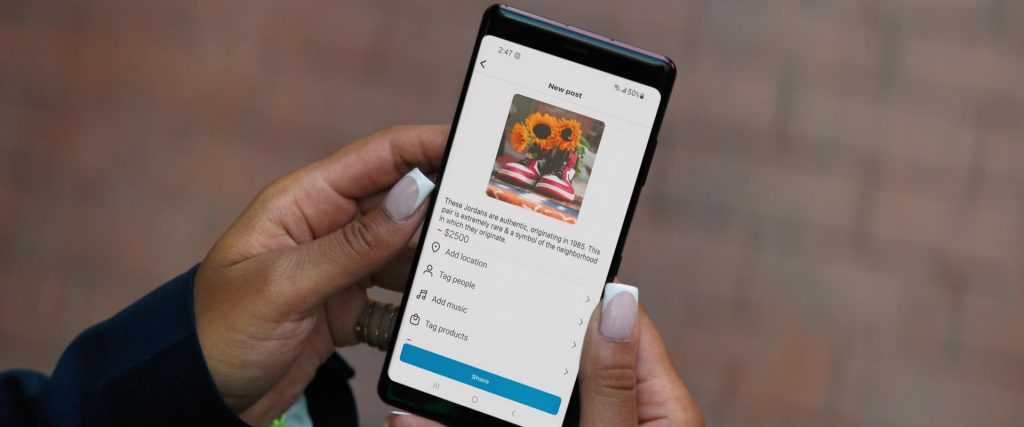 Sony Xperia Android Smartphone, Instagram and Nike Air Jordan 1 Sneakers in One Of Them Days (2025) (Image 6)