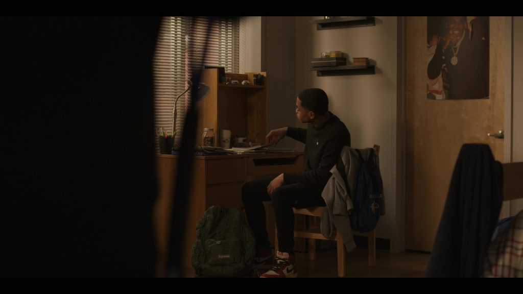 Supreme Backpack and Nike Shoes in Power Book II - Ghost S04E03 “Birthright” (2024) (Image 1)