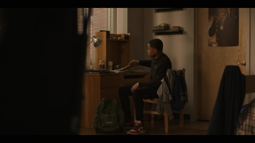 Supreme Backpack and Nike Shoes in Power Book II - Ghost S04E03 “Birthright” (2024) (Image 2)