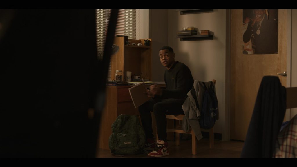 Supreme Backpack and Nike Shoes in Power Book II - Ghost S04E03 “Birthright” (2024) (Image 3)