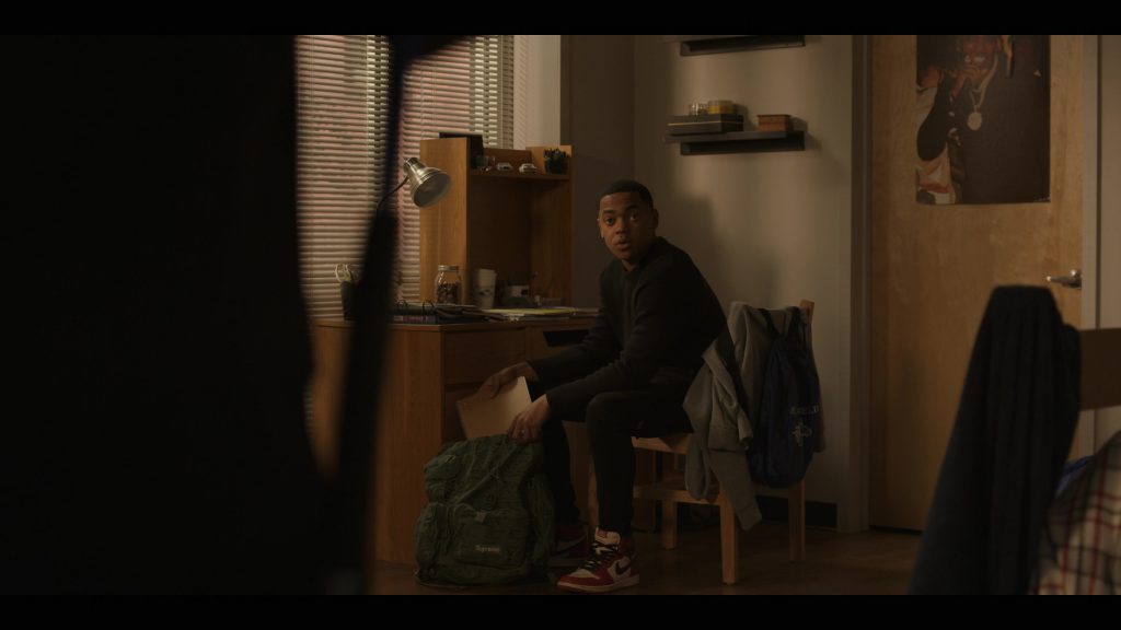 Supreme Backpack and Nike Shoes in Power Book II - Ghost S04E03 “Birthright” (2024) (Image 5)