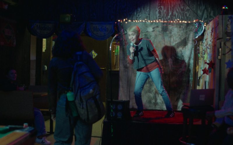 Tecate, Modelo, Veja Shoes, Adidas Backpack and Adidas Sneakers in Ghostlight (2024) (Image 1)