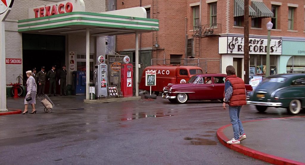 Texaco Gas Station and Nike Shoes Worn by Michael J. Fox in Back to the Future (1985) (Image 2)