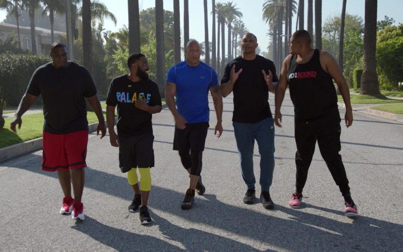 Under Armour T-Shirt and Shoes Worn by Dwayne Johnson in Ballers - Season 3, Episode 7, “Ricky-Leaks” (2017) (Image 1)