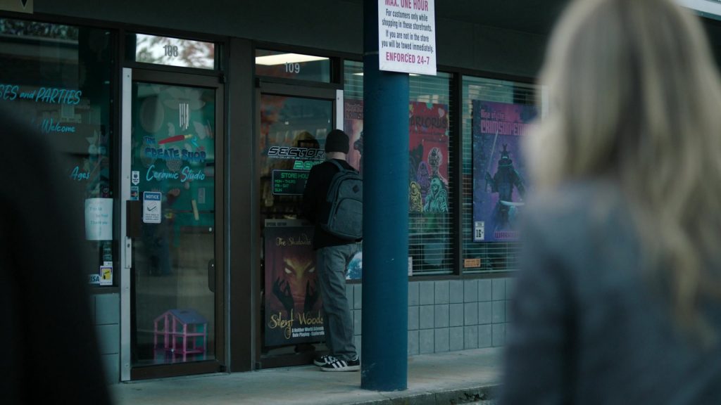 VISA, Mastercard, Adidas Shoes in The Hunting Party S01E07 “Mark Marsden” (2025) (Image 1)
