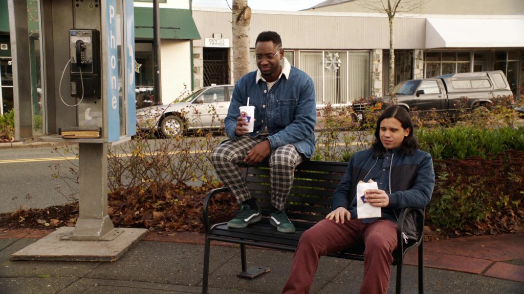 Vans Ave Pro Men's Green Skate Shoes of Brandon McKnight as Chester P. Runk in The Flash S07E06 “The One with the Nineties” (2021) (Image 1)