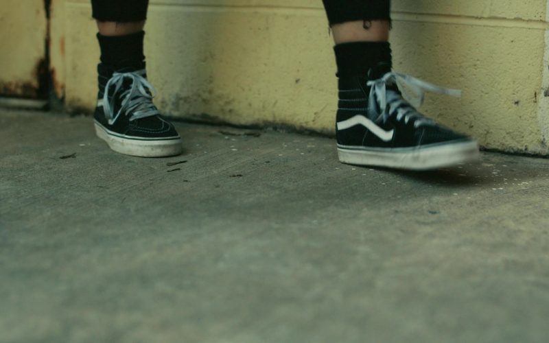 Vans Black HiTop Sneakers of Devery Jacobs as Elora Danan in Reservation Dogs S01E01 “Fckin' Rez Dogs” (2021) (Image 1)