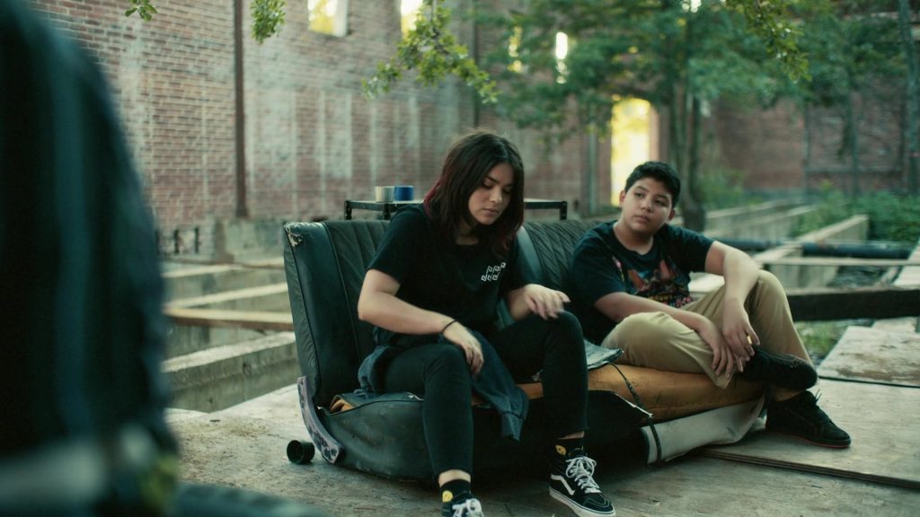 Vans Black HiTop Sneakers of Devery Jacobs as Elora Danan in Reservation Dogs S01E01 “Fckin' Rez Dogs” (2021) (Image 2)