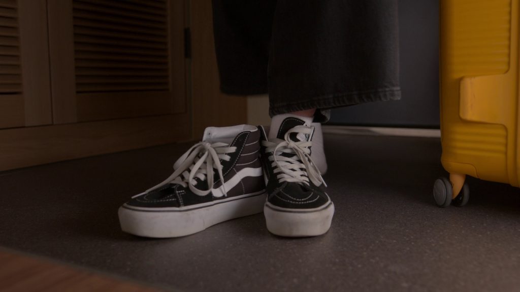 Vans Black High Top Shoes Worn by Anna Cathcart as Katherine Song Covey in XO, Kitty S01E01 “XO” (2023) (Image 3)