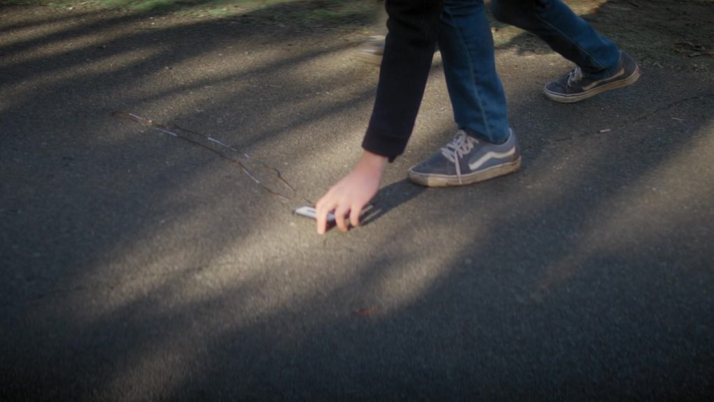 Vans Blue Shoes in La Brea S02E01 “The Next Day” (2022) (Image 1)